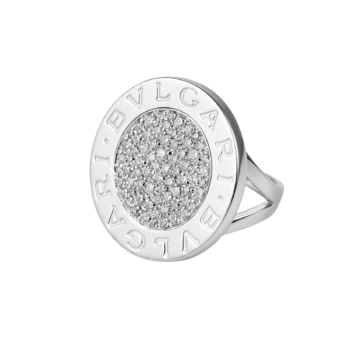 Bague 52 Bvlgari Bvlgari - Bague en or blanc et diamants 58 Facettes 235