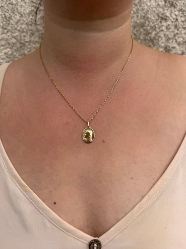 Pendente Lasserre - Medalha religiosa Virgem Maria em ouro rosa 58 Facettes id: 1763678