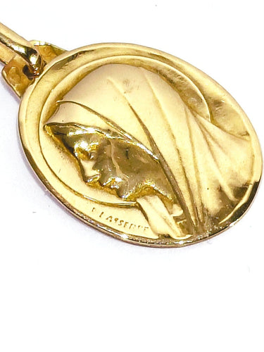 Pendente Lasserre - Medalha religiosa Virgem Maria em ouro rosa 58 Facettes id: 1763678