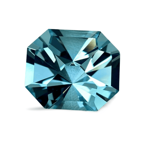 Aigue-marine du Pakistan – 11,77 carats, Taille Seewatch 58 Facettes #24-122-AMLBSW