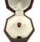Bague 54 Bague en or jaune avec diamants et rubis 58 Facettes 364/26 D