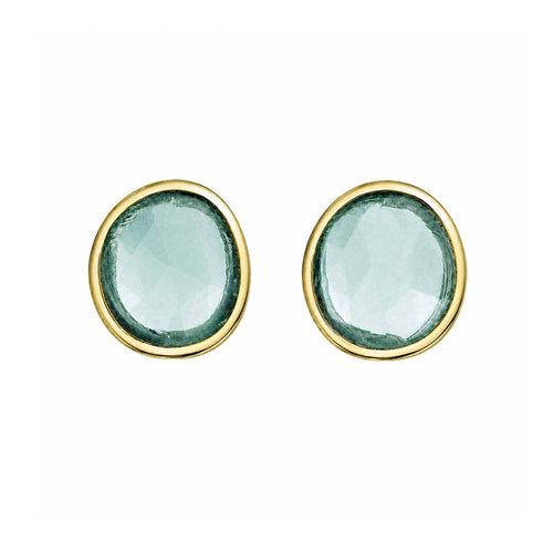 Boucles d'oreilles Love More - Boucles d’oreilles en or 18K et saphirs verts 58 Facettes GER1041GN