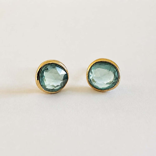 Boucles d'oreilles Love More - Boucles d’oreilles en or 18K et saphirs verts 58 Facettes GER1041GN