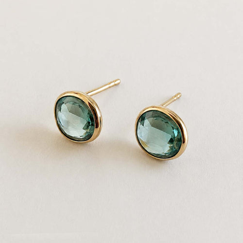 Boucles d'oreilles Love More - Boucles d’oreilles en or 18K et saphirs verts 58 Facettes GER1041GN
