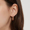 Boucles d'oreilles Jullie - Grandes boucles d'oreilles ovales 58 Facettes SER1016RG