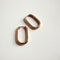 Boucles d'oreilles Jullie - Grandes boucles d'oreilles ovales 58 Facettes SER1016RG