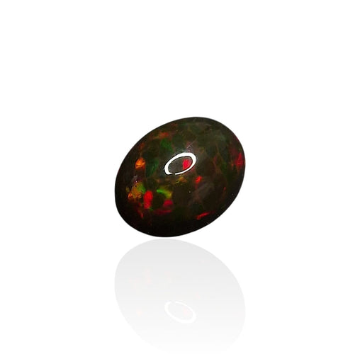 Montre Opale Noire d’Éthiopie "Feux Néon" — 5,77 cts 58 Facettes #26-016-OPNRCB