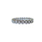 Bague 60 Alliance américaine - Bague en or blanc et diamants 58 Facettes
