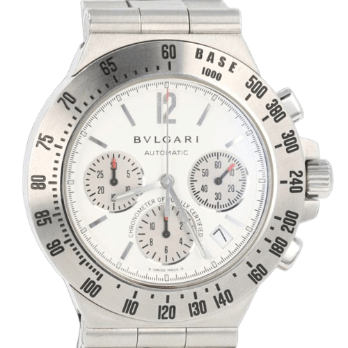 Montre Bulgari Diagono - Montre en acier 58 Facettes MT46062