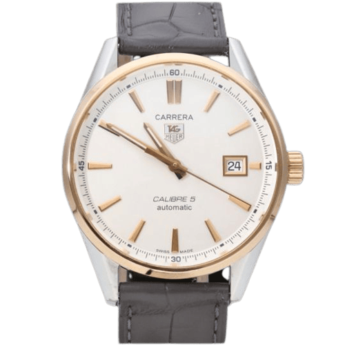 Montre TAG Heuer Carrera - Montre Calibre 5 en acier 58 Facettes MT46540