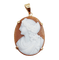 Pendentif Pendentif vintage en or 18k avec camée sur coquillage 58 Facettes A07230
