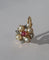 Boucles d'oreilles XIXe - Mono boucle d’oreille dormeuse en or rose, platine, rubis et perles 58 Facettes Boucles d'oreilles