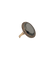 Yellow gold ring and hematites 