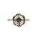 Bague Art déco fleur ciselée en or 18k 58 Facettes A07237