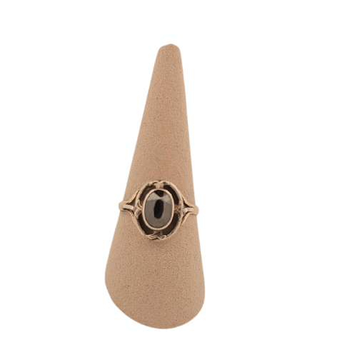 Bague 53 Bague en or jaune et hématite 58 Facettes 2504988