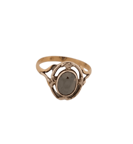 Bague 53 Bague en or jaune et hématite 58 Facettes 2504988