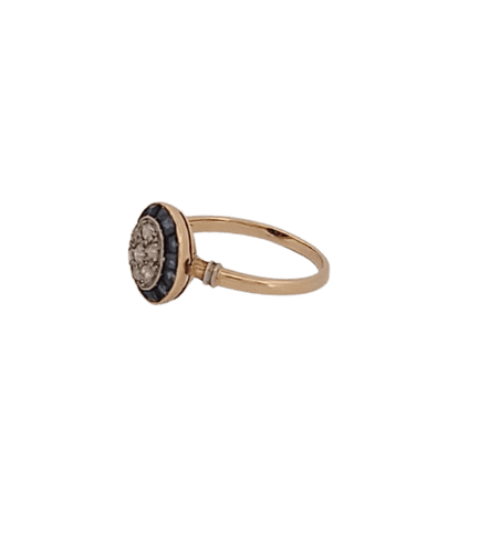 Bague 47 Bague en or jaune, saphirs et diamants 58 Facettes 2584666