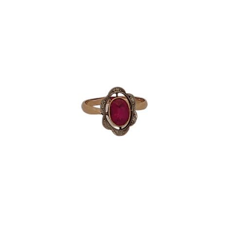 Bague 51 Bague en or jaune et rubis 58 Facettes 3042177
