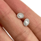 Boucles d'oreilles Boucles d'oreilles ovales en or blanc 18 carats et diamants 58 Facettes GER1400WG