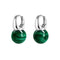 Boucles d'oreilles Jullie - Boucles d'oreilles boules en malachite verte 58 Facettes GER1014RD