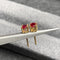 Boucles d'oreilles Boucles d'oreilles en or blanc, rubis et diamants 58 Facettes GER1014RD