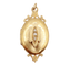 18k rose gold photo locket pendant and pearls 