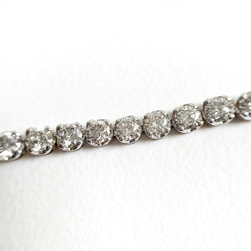 Bracelet Disco - Bracelet tennis en or blanc 18K et diamants 3,0 ct 58 Facettes GBT1332WG
