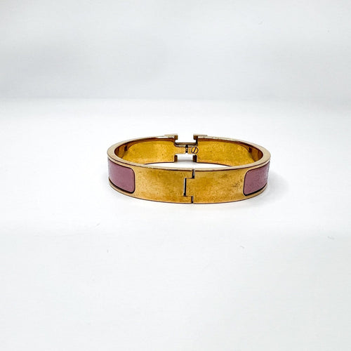 Bracelet Hermès Clic H - Bracelet en or et émail imprimé 58 Facettes bxopxan7os
