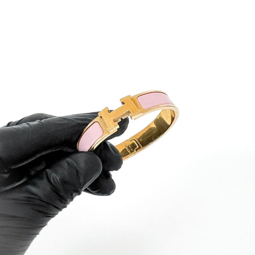 Bracelet Hermès Clic H - Bracelet en or et émail imprimé 58 Facettes bxopxan7os
