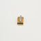 Pendentif Pendentif en or jaune et blanc 18 carats, diamants et pierre jaune 58 Facettes #BT