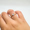 Bague 53 Bague en or jaune et blanc 18 carats et diamants 58 Facettes #BT
