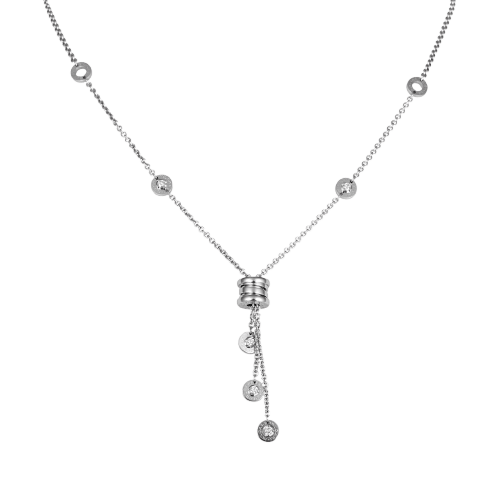 Collier BVLGARI B.Zero1 - Collier en or blanc et diamants 58 Facettes 229