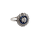 Bague 49.5 Bague Art déco en or blanc, diamants et saphirs 58 Facettes A07254