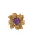 Bague 54 Bague florale en or jaune 18 ct et rubis 58 Facettes RUB01