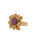 Bague 54 Bague florale en or jaune 18 ct et rubis 58 Facettes RUB01