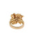 Bague 54 Bague florale en or jaune 18 ct et rubis 58 Facettes RUB01