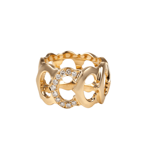 Bague Cartier C de Cartier - Bague en or jaune et diamants 58 Facettes 301