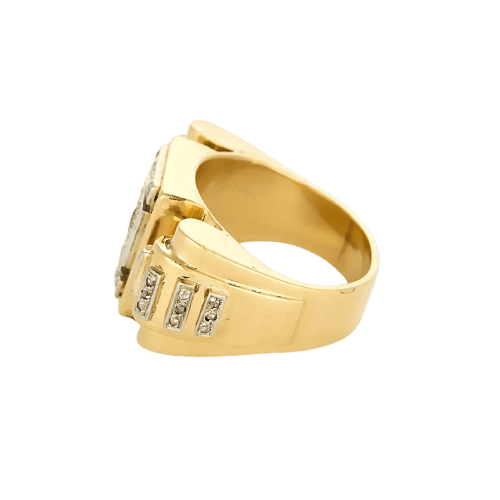 Bague 61 Tank - Bague en or 750 et diamants 58 Facettes BGTank