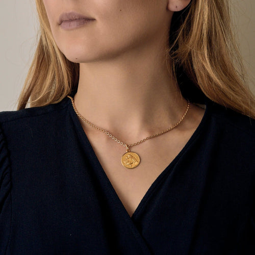Pendentif Médaille Saint Antoine - Pendentif 20 mm en or jaune 58 Facettes MédailleStAntoine
