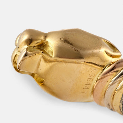 Bracelet Cartier Panthère - Bracelet en or jaune 18k et acier 58 Facettes 289