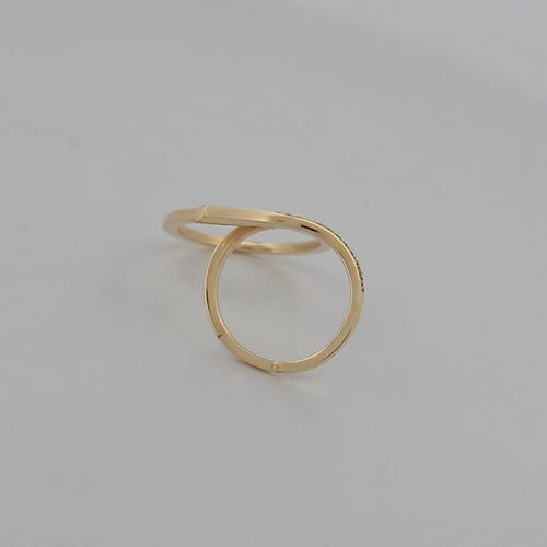 Bague 54 Bague d'apparat en or jaune et diamants 58 Facettes 2584513