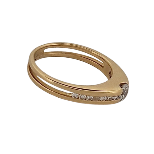 Bague 52 Bague en or jaune et diamants 58 Facettes 1665011-1665028