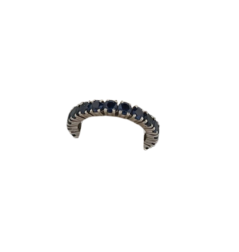 Bague 50 Alliance en or blanc et saphirs 58 Facettes 3042048