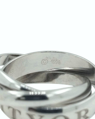 Bague 59 Cartier Trinity - Bague édition limitée en or blanc 18k 58 Facettes CAR02