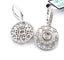 Boucles d'oreilles Boucles d'oreilles en or blanc 18 kt et diamants 58 Facettes 169/26 G