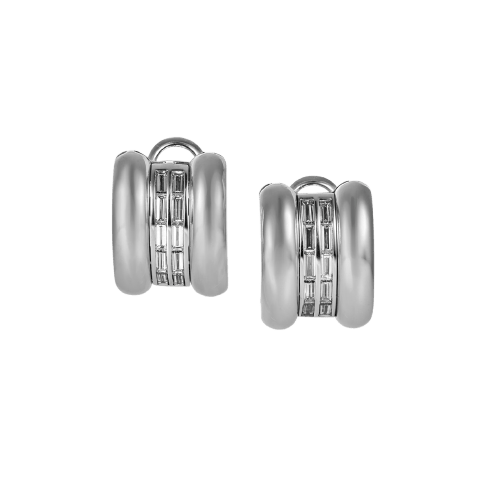 Boucles d'oreilles Chopard La Strada - Boucles d'oreilles en or blanc et diamants 58 Facettes 276