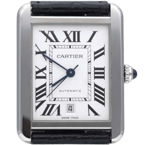 Montre Cartier Tank Solo - Montre automatique en acier 58 Facettes MT46729
