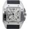 Montre Cartier Santos 100 XL - Montre chronographe en acier 58 Facettes MT46731