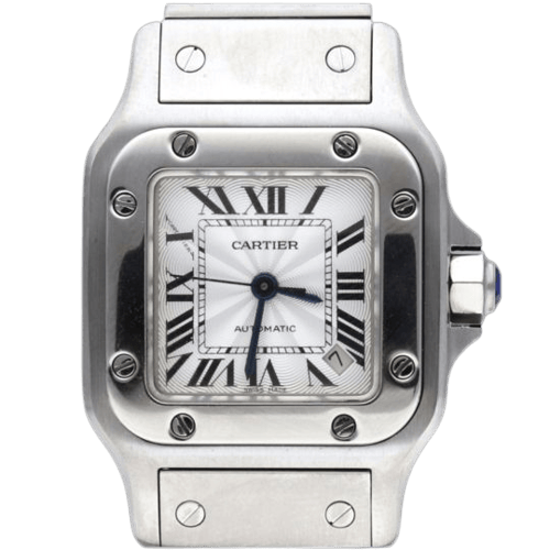Montre Cartier Santos 100 XL - Montre chronographe en or jaune et acier 58 Facettes MT46767