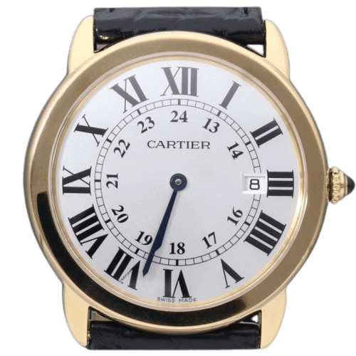 Montre Cartier Ronde Solo - Montre en or jaune et acier 58 Facettes MT46755